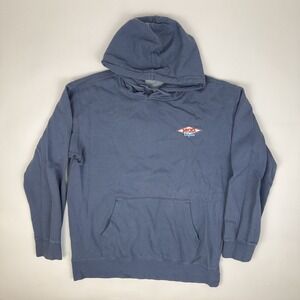 Mens Jack's Surfboards Cal Diamond Classic Blue Pullover Hoodie Size Large GUC